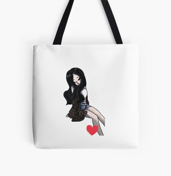 sssniperwolf heart All Over Print Tote Bag RB1207 Sản phẩm Offical SSSniperWolf Merch