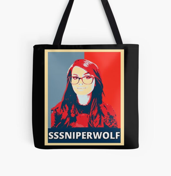 Sssniperwolf-Sniperwolf-Ssniperwolf All Over Print Tote Bag RB1207 Sản phẩm Offical SSSniperWolf Merch