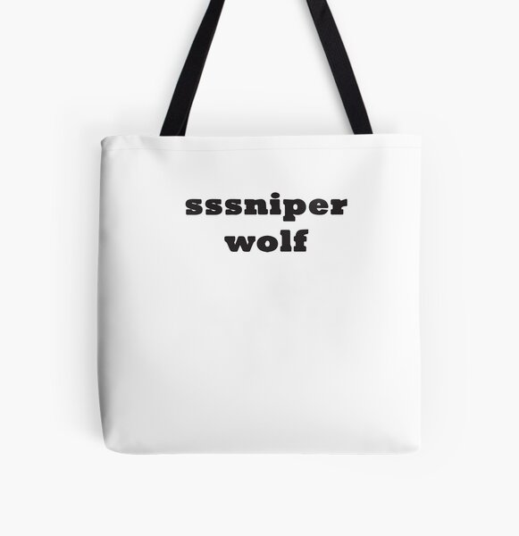 SSSniperWolf black All Over Print Tote Bag RB1207 product Offical SSSniperWolf Merch