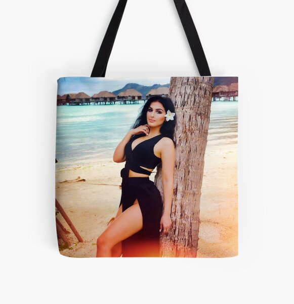 Sssniperwolf Beach All Over Print Tote Bag RB1207 Sản phẩm Offical SSSniperWolf Merch
