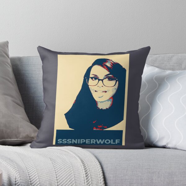 Sssniperwolf │Ssniperwolf│ Sssniperwolf boyfriend  Throw Pillow RB1207 product Offical SSSniperWolf Merch