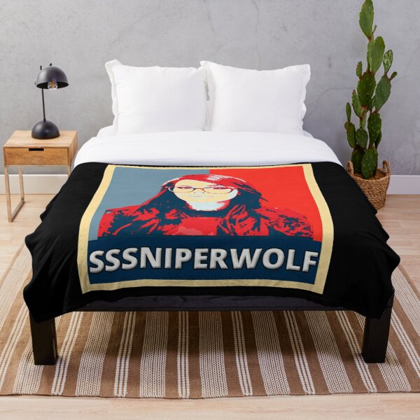 Sssniperwolf-Sniperwolf-Ssniperwolf Throw Blanket RB1207 Sản phẩm Offical SSSniperWolf Merch
