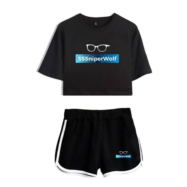 New Tshirt sssniperwolf Merch Tops Two Piece Set Shorts Lovely T Shirt Harajuku Streetwear Girl Sets 1.jpg 640x640 1 - SSSniperWolf Store